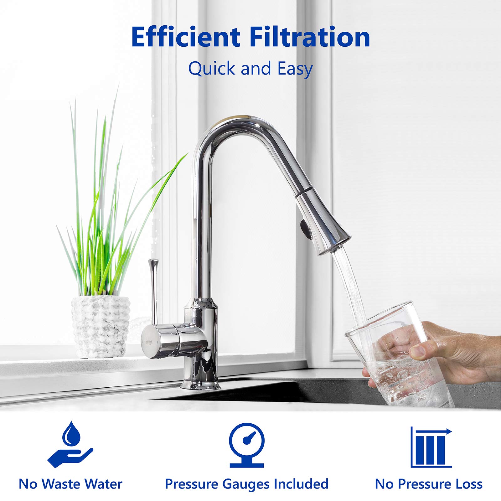 Express Water Heavy Metal Whole House Water Filter - 3 Stage Home Water Filtration System