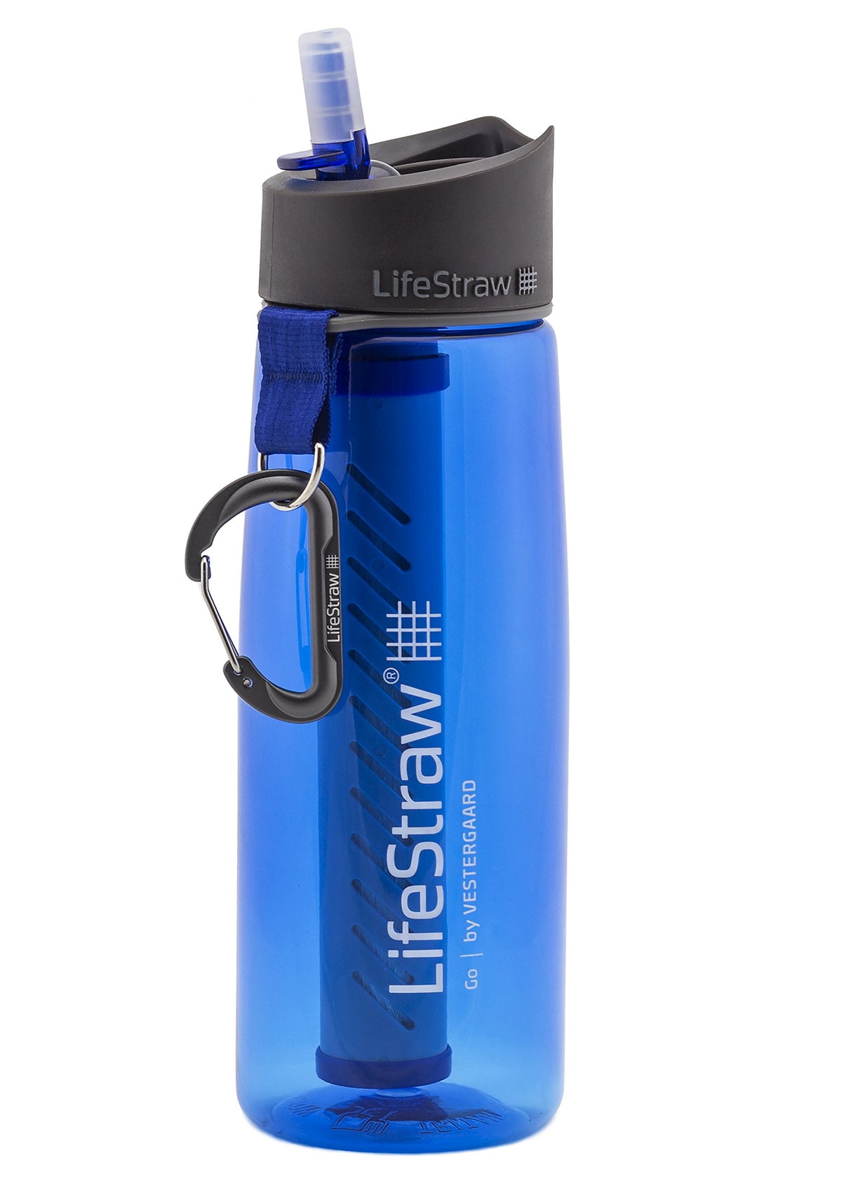 LifeStraw Go Water Filter Bottle with 2-Stage Integrated Filter Straw