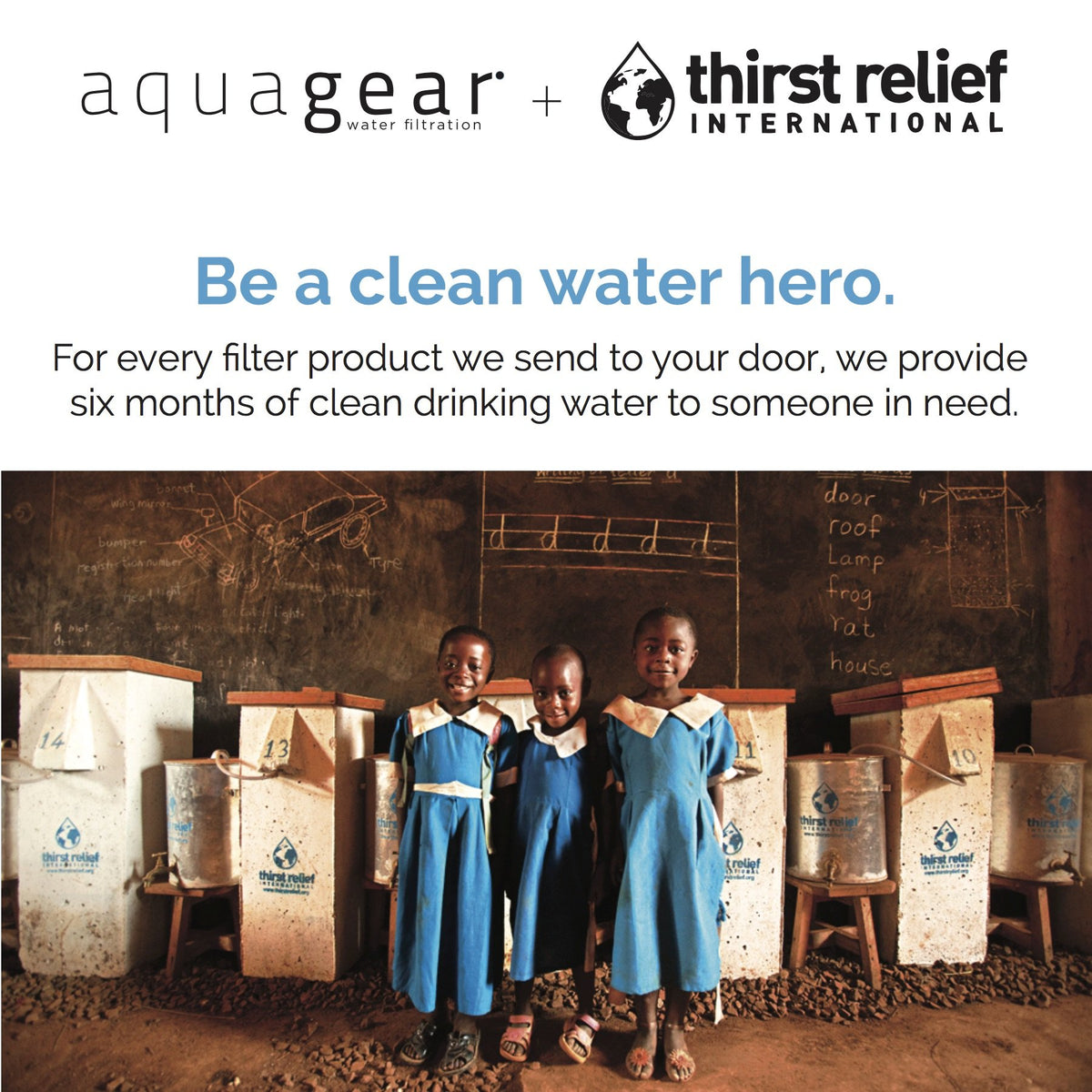 Aquagear Water Filter Pitcher - Fluoride, Lead, Chloramine, Chromium-6 Filter - BPA-Free, Clear