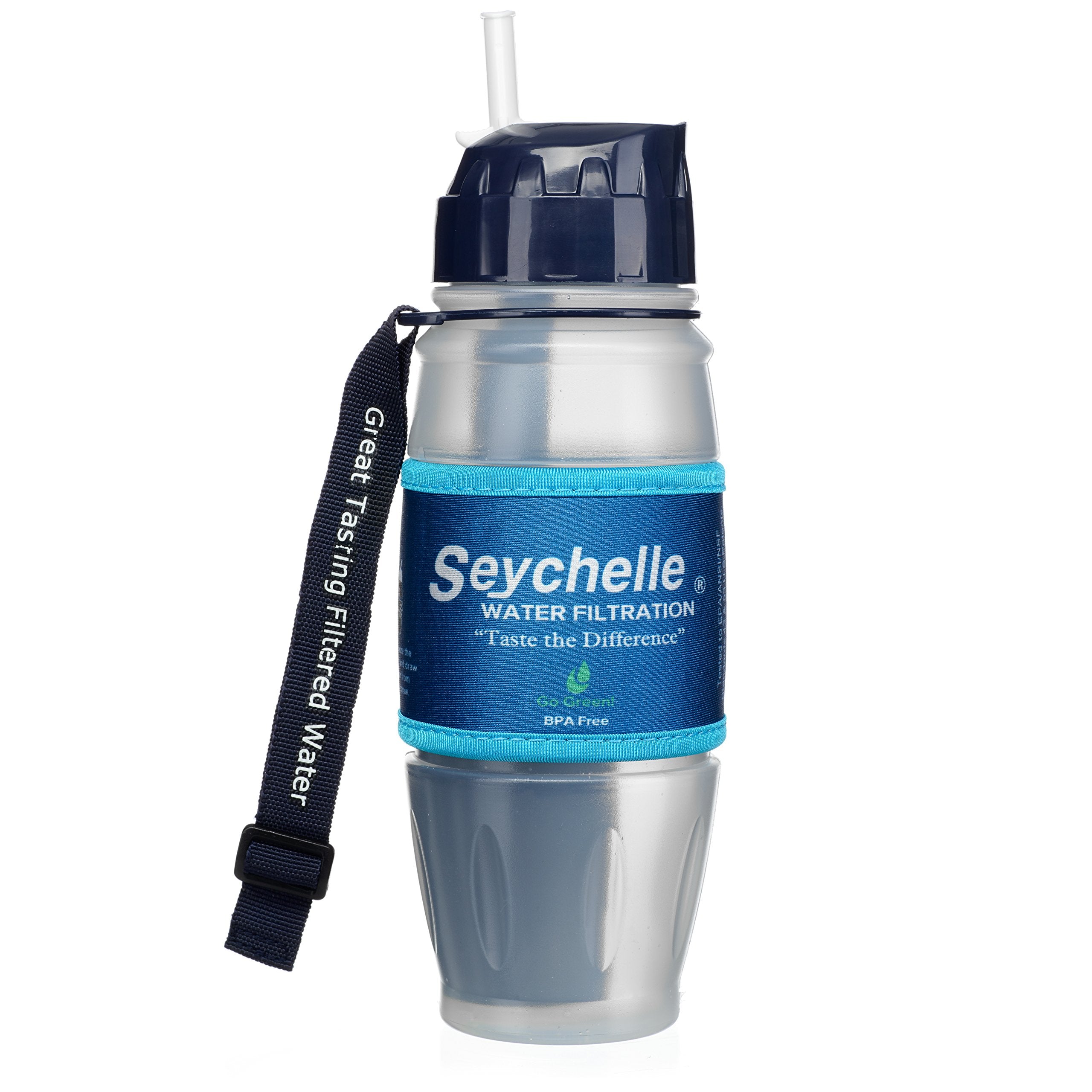 Seychelle Extreme Water Filter Bottle - Camping, Travel, Hiking