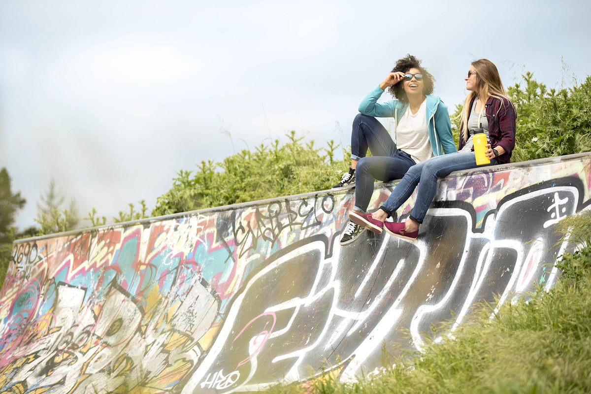 Hydro Flask Wide Mouth Water Bottle, Straw Lid - 40 oz, Frost